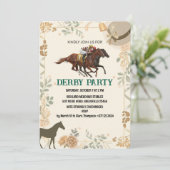 Derby Invitation Elegant Race Einladung (Stehend Vorderseite)