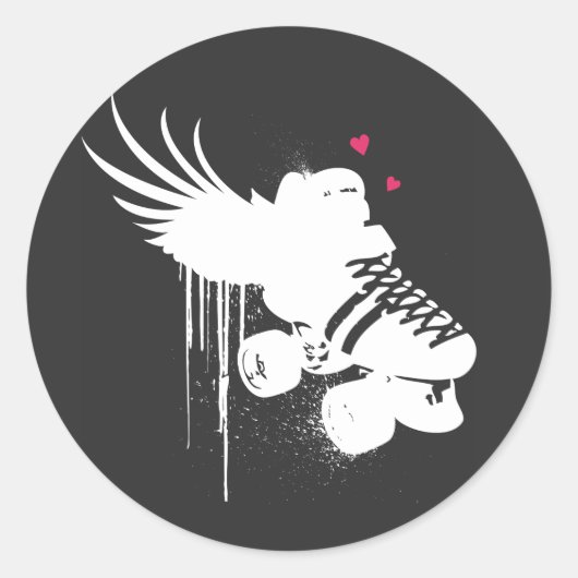 derby Liebe Aufkleber schwarz (Vorderseite)