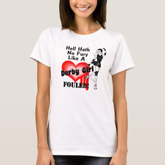 Derby-Mädchen beschmutzt T-Shirt (Vorderseite)