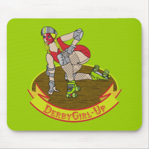 Derby-Mädchen herauf Mausunterlage Mousepad