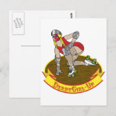 Derby-Mädchen Postkarte (Vorne/Hinten)