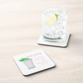 Derby Mint Julep Bar Rezept Getränkeuntersetzer (Rechte Seite)