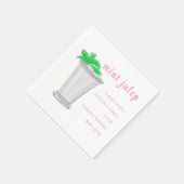 Derby Mint Julep Bar Rezept Serviette (Ecke)