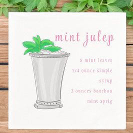 Derby Mint Julep Bar Rezept Serviette