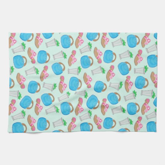 Derby Mint Julep Bermuda Bag Sandals Bar Geschirrtuch (Horizontal)