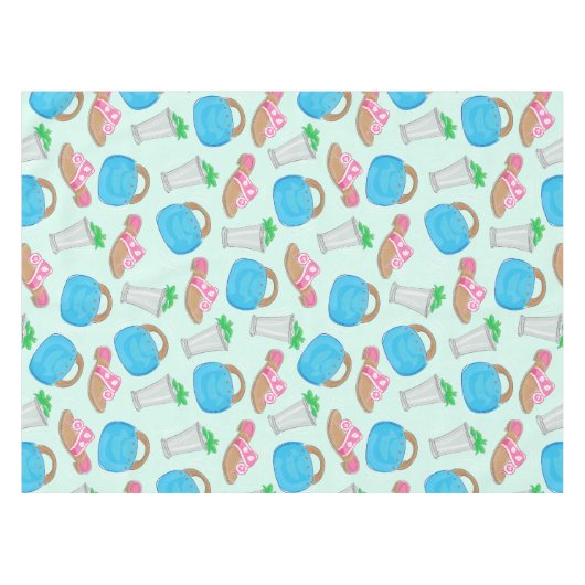 Derby Mint Julep Bermuda Bag Sandals Tischdecke (Vorderseite (Horizontal))