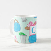 Derby Mint Julep Handtasche Monogramm Kaffee Kaffeetasse (Vorderseite Links)