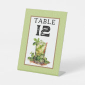 Derby Mint Julep Table Number Sockelschild (Vorderseite)