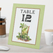Derby Mint Julep Table Number Sockelschild (In Situ)