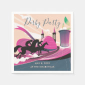 Derby Party Art Deco Serviette (Vorderseite)