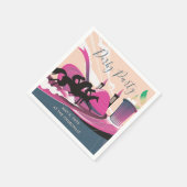 Derby Party Art Deco Serviette (Ecke)