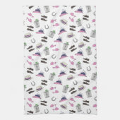 Derby Party Attire Mint Julep Horseshoe Geschirrtuch (Vertikal)