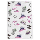 Derby Party Attire Mint Julep Horseshoe Mittlere Geschenktüte (Vorderseite)