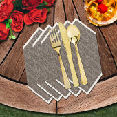 Derby Party Brown und Ivory Serviette