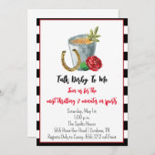 Derby Party Einladung (Vorne/Hinten)