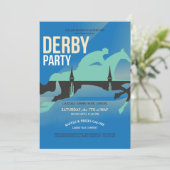 Derby-Party Einladung (Stehend Vorderseite)