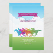 Derby Party Einladung (Vorne/Hinten)