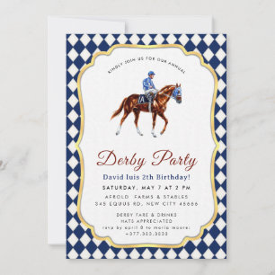 Derby-Party-Einladung Einladung