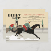 Derby-Party Einladungen (Vorne/Hinten)