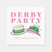 Derby Party Extravagant Hat Fashion Preppy Serviette (Vorderseite)