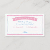 Derby Party Gender Reveal Wettkarten Begleitkarte (Vorderseite)