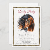 Derby Party Invitation Einladung (Vorne/Hinten)