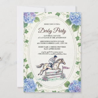  Derby Party Invitation Elegant Horse Race Einladung