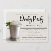 Derby Party | Minze Julep Einladung (Vorderseite)