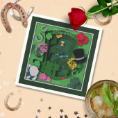 Derby Party Paper Cutout Effect Serviette