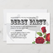 Derby Party Racehorse und Rose 2 Einladung (Vorderseite)