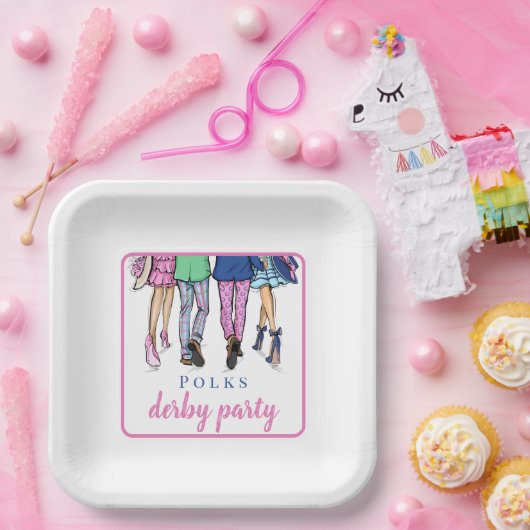 Derby Party Racing Fashion Preppy Custom Pappteller (Party)