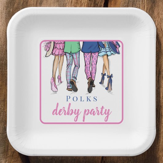 Derby Party Racing Fashion Preppy Custom Pappteller