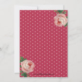 Derby Party Racing Rose Einladung (Rückseite)