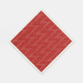 Derby Party Red und Ivory Serviette (Ecke)