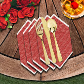 Derby Party Red und Ivory Serviette