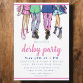 Derby Party Stilvolle Paare Preppy Racing Einladung
