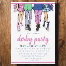 Derby Party Stilvolle Paare Preppy Racing