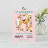 Derby Pferderennen Geburtstagsparty Einladung (Stehend Vorderseite)