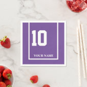 Derby Pferderennen Lila 10 Personalisiert Serviette (Beispiel)