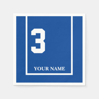 Derby Race Blue 3 Personalisiert Paper Napkin Serviette
