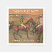 Derby Race Pferde | Edgar Degas Custom Serviette (Vorderseite)