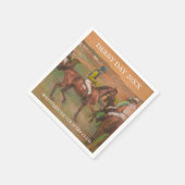 Derby Race Pferde | Edgar Degas Custom Serviette (Ecke)