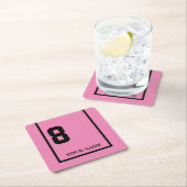 Derby Race Pink 8 Personalisiert Rechteckiger Pappuntersetzer (Vor Ort)