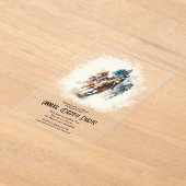 Derby Racehorses and Jockeys Party Acryleinladungen (Ablage )