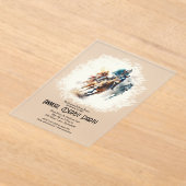 Derby Racehorses and Jockeys Party Acryleinladungen (Ablage )