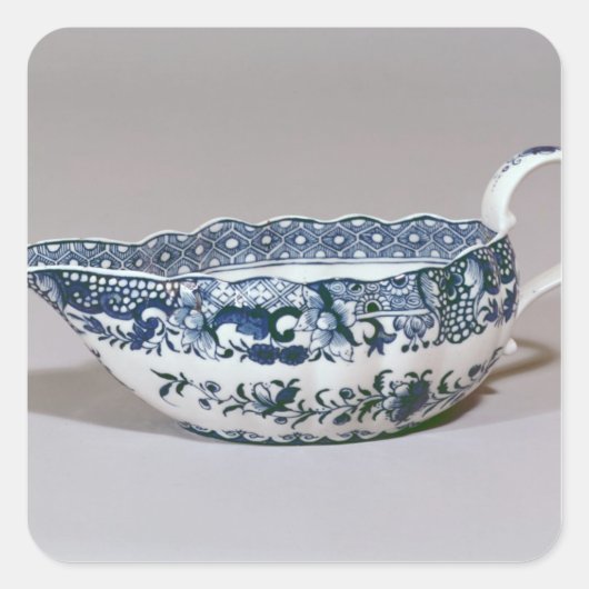Derby-Sauceboat, c.1765 Quadratischer Aufkleber (Vorderseite)