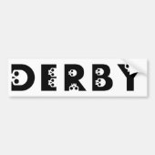Derby: skullphabet autoaufkleber (Vorne)