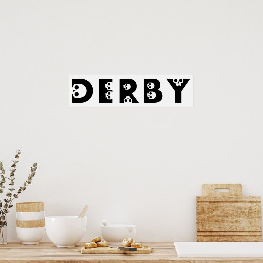 derby : skullphabet poster (Küche)