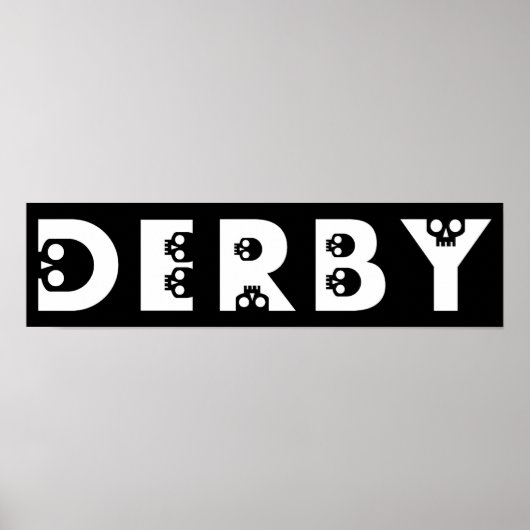 derby : skullphabet poster (Vorne)