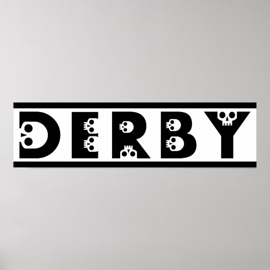 derby : skullphabet poster (Vorne)